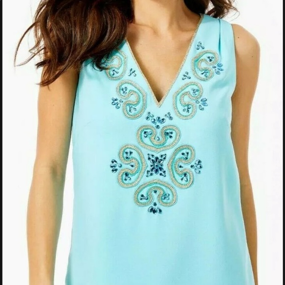 Lilly Pulitzer Penelope Blue Ibiza Shift Dress - Picture 2 of 6